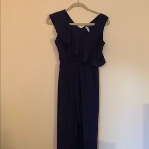 NWOT navy blue sleeveless jumpsuit